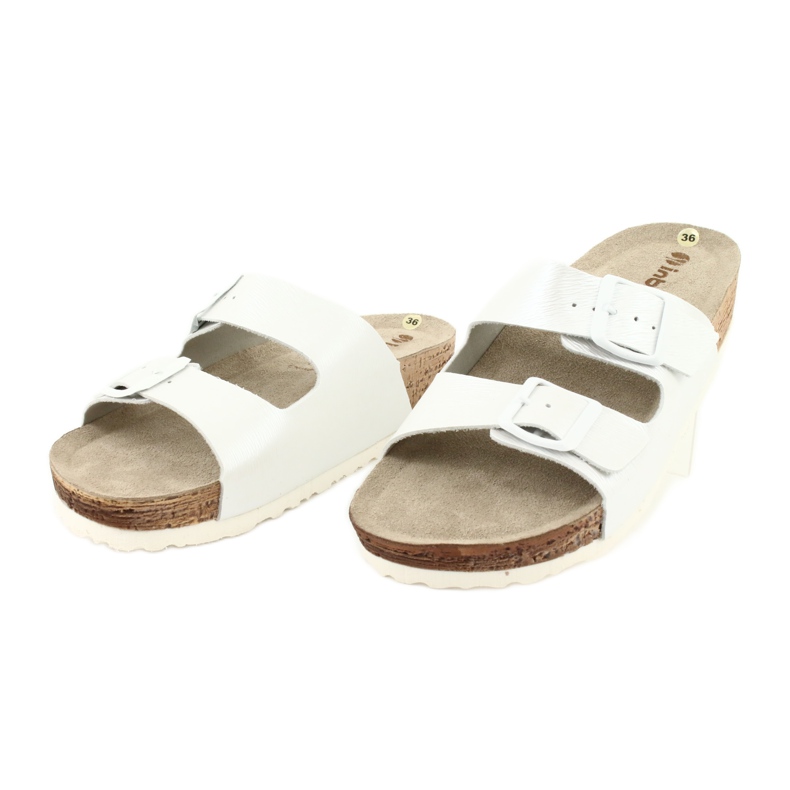 Naisten tossut valkoinen helmi Inblu NM019 monivärinen 2