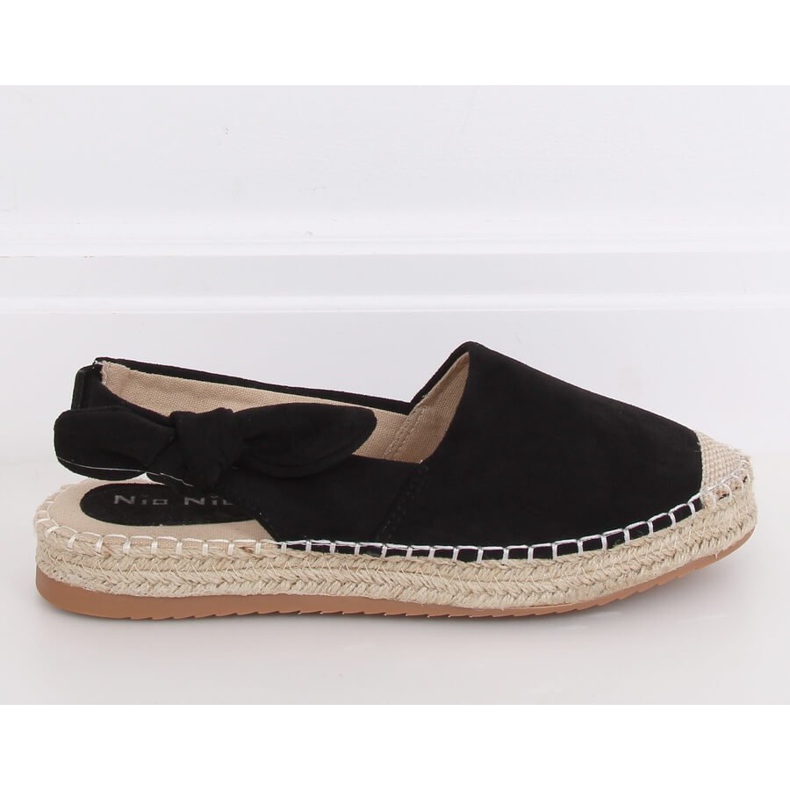 Musta naisten espadrilles 3016 Black 1