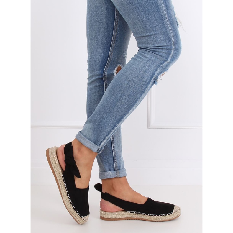 Musta naisten espadrilles 3016 Black 2