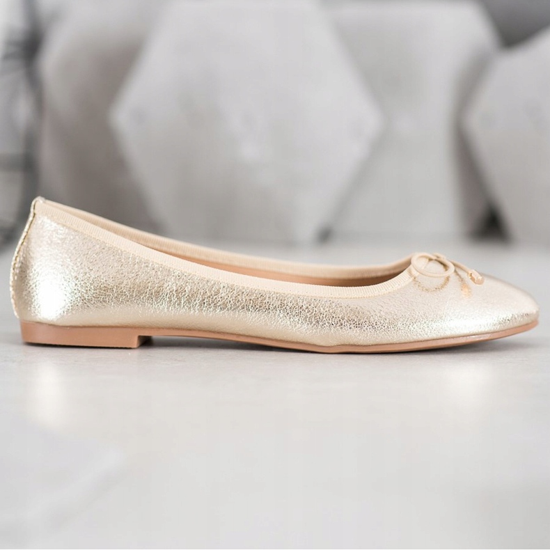 Seastar Ekonahkaiset ballerinat kultainen 1