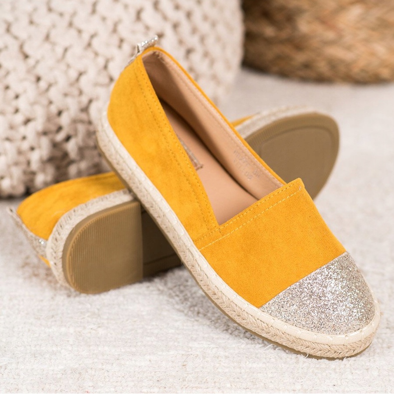 Seastar Espadrillit glitterillä keltainen 1