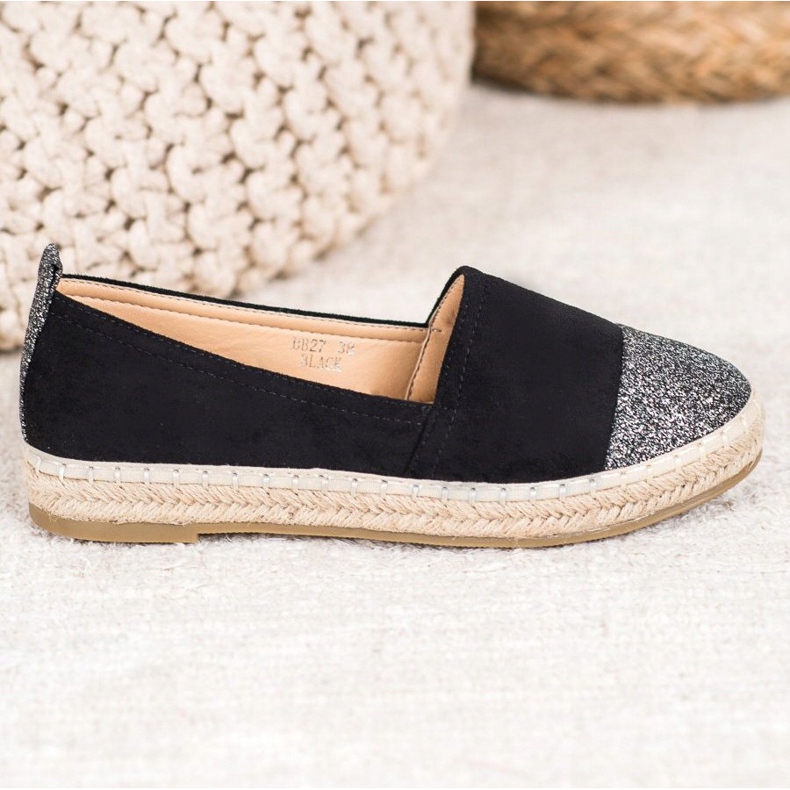 Seastar Espadrillit glitterillä musta 1