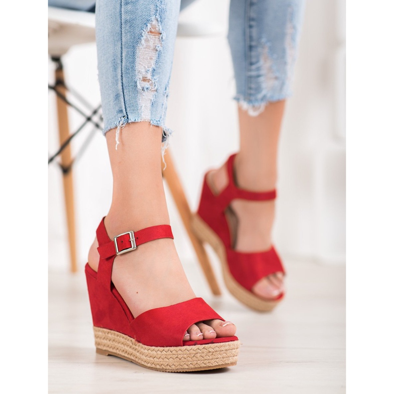 Clowse Punaiset sandaalit korkokengissä punainen 1