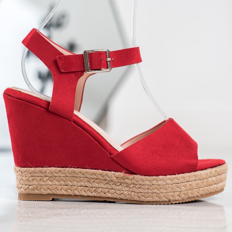Clowse Punaiset sandaalit korkokengissä punainen 2