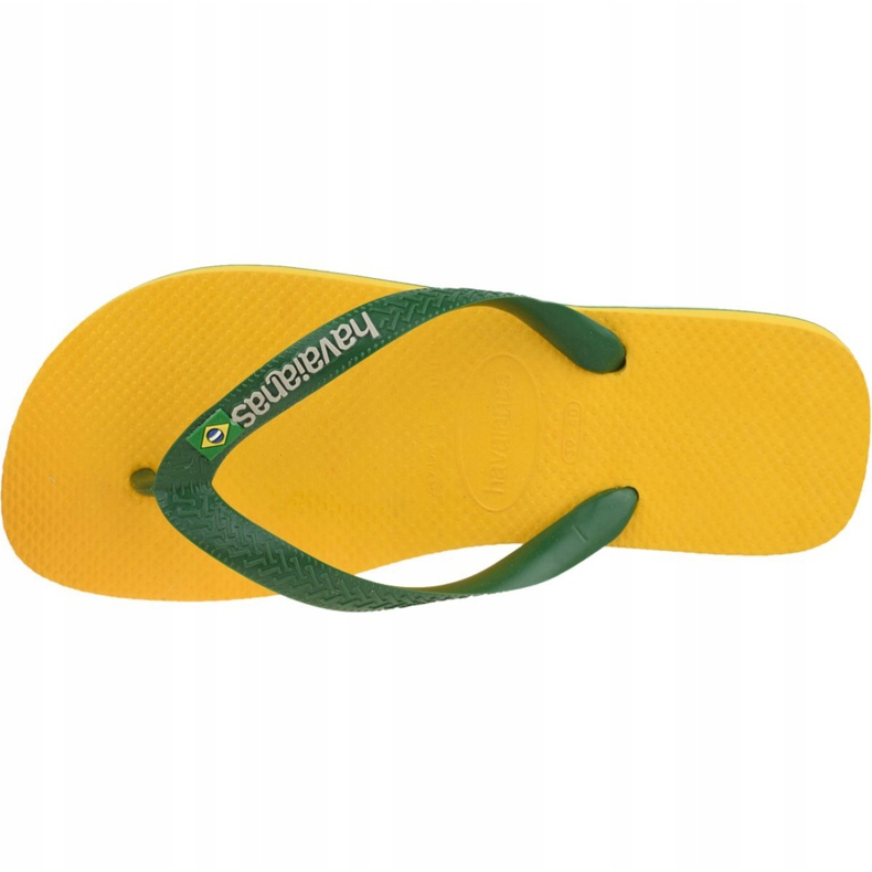 Havaianas Brasil Logo M 4110850-1652 varvastossut vihreä keltainen 2