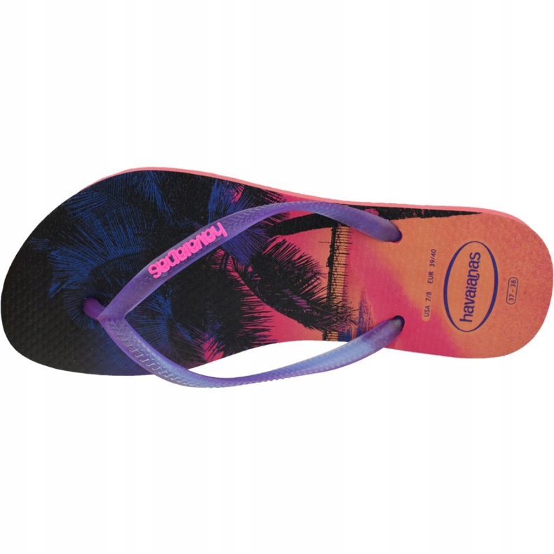 Havaianas Slim Paisage 4132614-6024 varvastossut tummansininen vaaleanpunainen 2