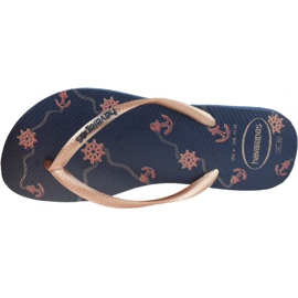 Havaianas Slim Nautial 4137125-1754 varvastossut violetti tummansininen 2