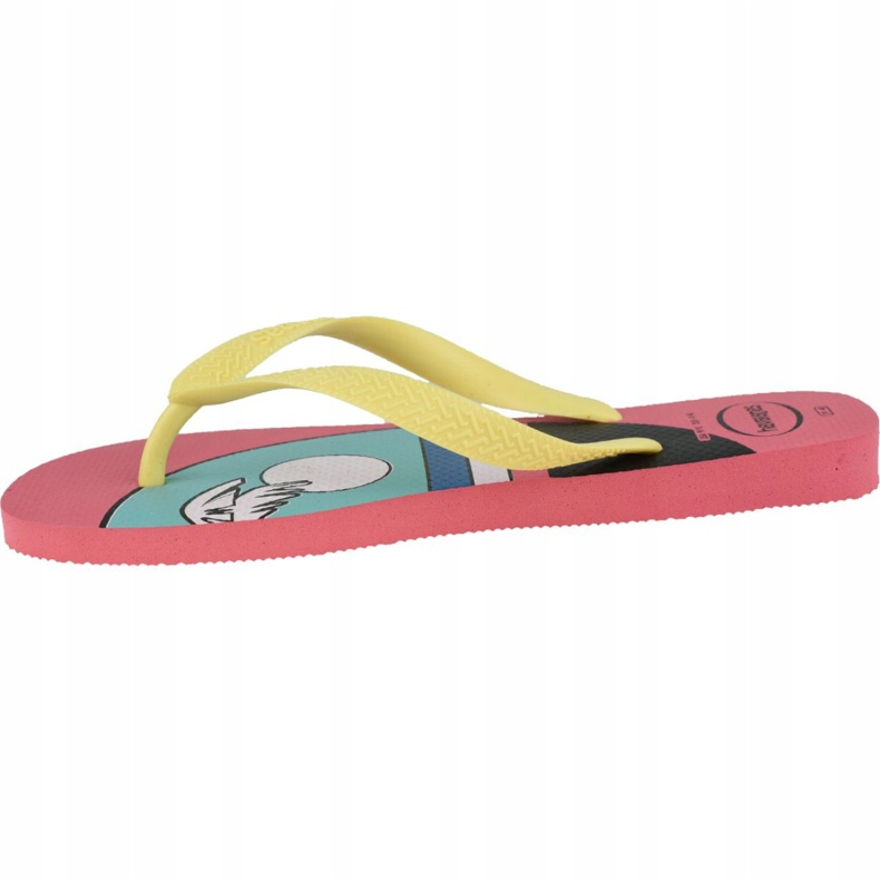 Havaianas Top Vibes 4144520-7600 varvastossut vaaleanpunainen keltainen 1