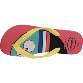 Havaianas Top Vibes 4144520-7600 varvastossut vaaleanpunainen keltainen 2