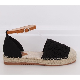 Espadrilles leikattu musta 3035 musta 2