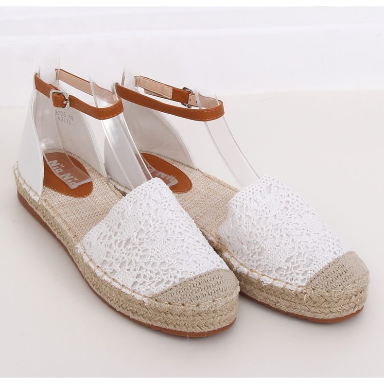 Espadrillot leikattu valkoinen 3035 Valkoinen 1