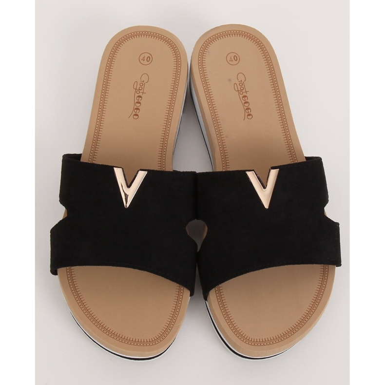 Mustat naisten mustat tohvelit G-5035 Musta 2