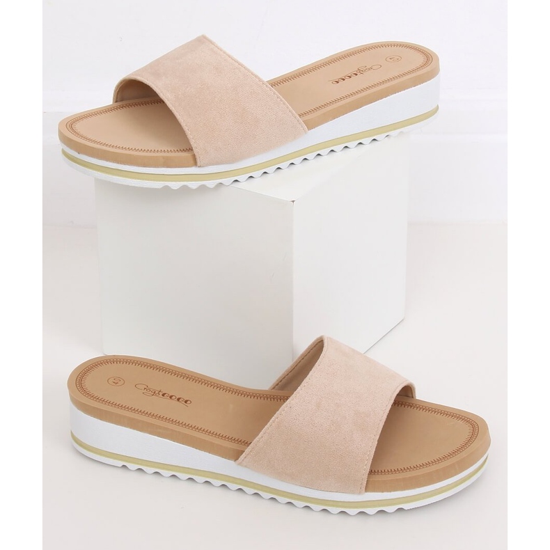 Naisten beige tossut G-5036 Beige 1