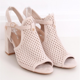 Avoimet beige-korkokengät LL79 Beige 1