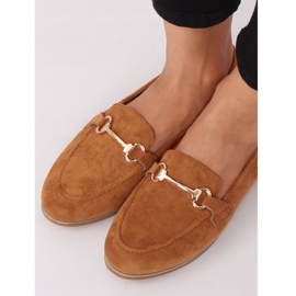 Naisten loafers kameli T355P Camel ruskea 2