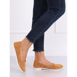 Kameli ZA02P Kamelin avoimet ballerinat ruskea 2