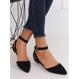 Musta CL73P Mustat ballerinat kiinnityksellä 1