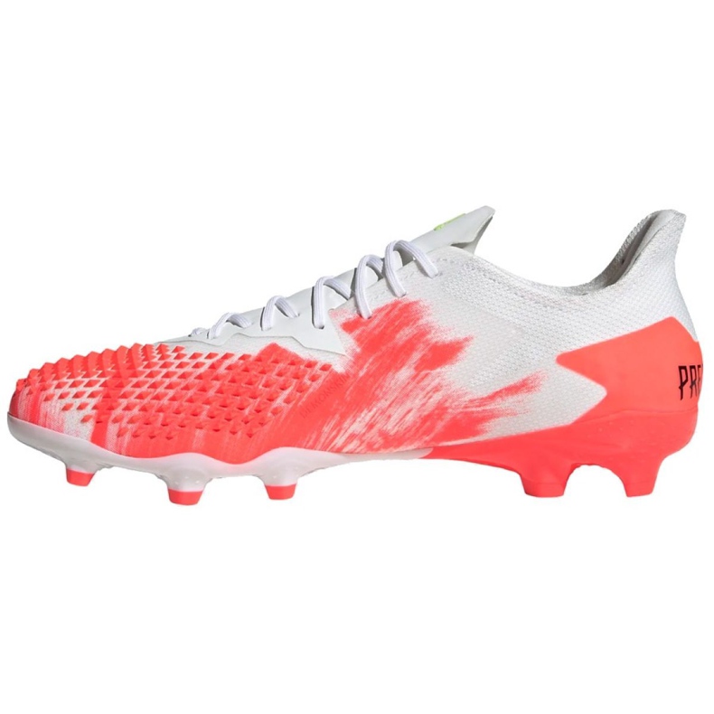 Adidas Predator 20.2 Fg M EG0904 jalkapallokengät punainen valkoinen 2