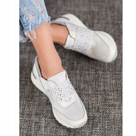 Slip-on-lenkkarit VINCEZA-kiteillä valkoinen 2