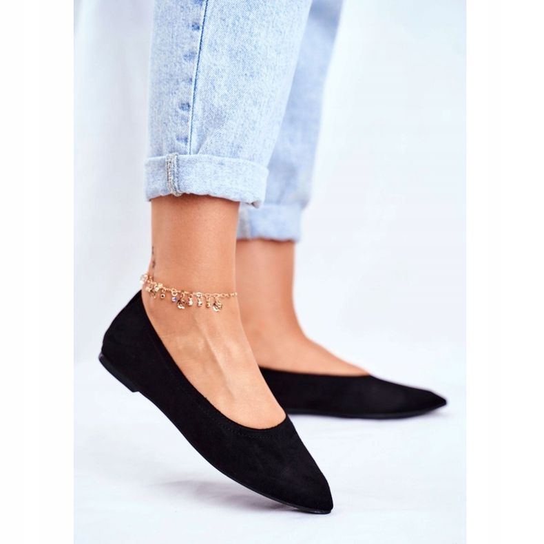 PS1 Naisten Eco-Suede ballerinat Black Bellissima musta 1