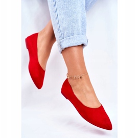 PS1 Naisten Eco-Suede ballerinat Red Bellissima punainen 2