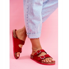 EVE Naisten tossut korkissa, joissa lukot Punainen Si Senor 2