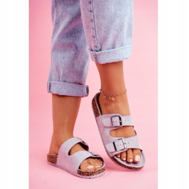 EVE Naisten tossut korkissa soljilla Harmaa Si Senor 1