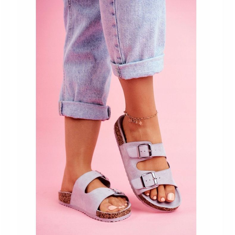 EVE Naisten tossut korkissa soljilla Harmaa Si Senor 1