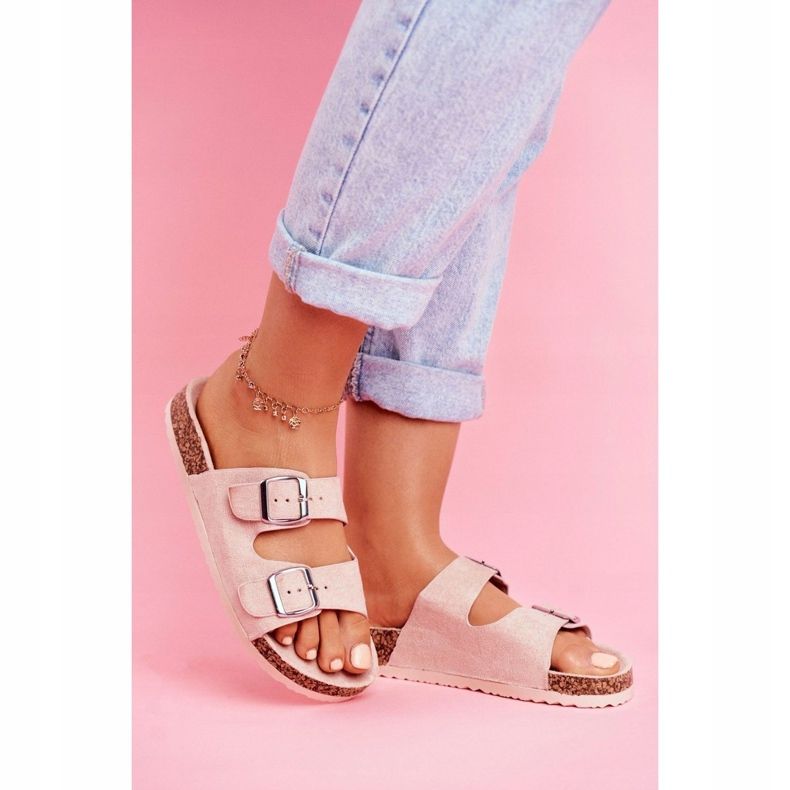 EVE Naisten tossut korkissa, joissa lukot Pink Si Senor vaaleanpunainen 1