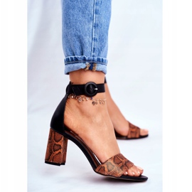 Naisten sandaalit Maciejka Nahka Oranssi Matelija 04235-18 / 00-5 ruskea musta 2
