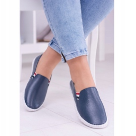 EVE Naisten Bellara Navy Blue -nahkakengät tummansininen 1