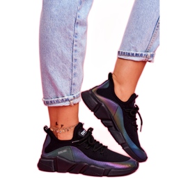 Naisten urheilukengät Big Star Black FF274A053 musta monivärinen 3