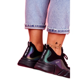 Naisten urheilukengät Big Star Black FF274A053 musta monivärinen 4