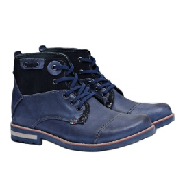 KOMODO Miesten saappaat Navy Blue High Shoes Rebrand laivastonsininen 1