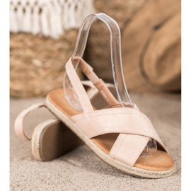 SHELOVET Slip-on mokkanahka sandaalit ruskea 1