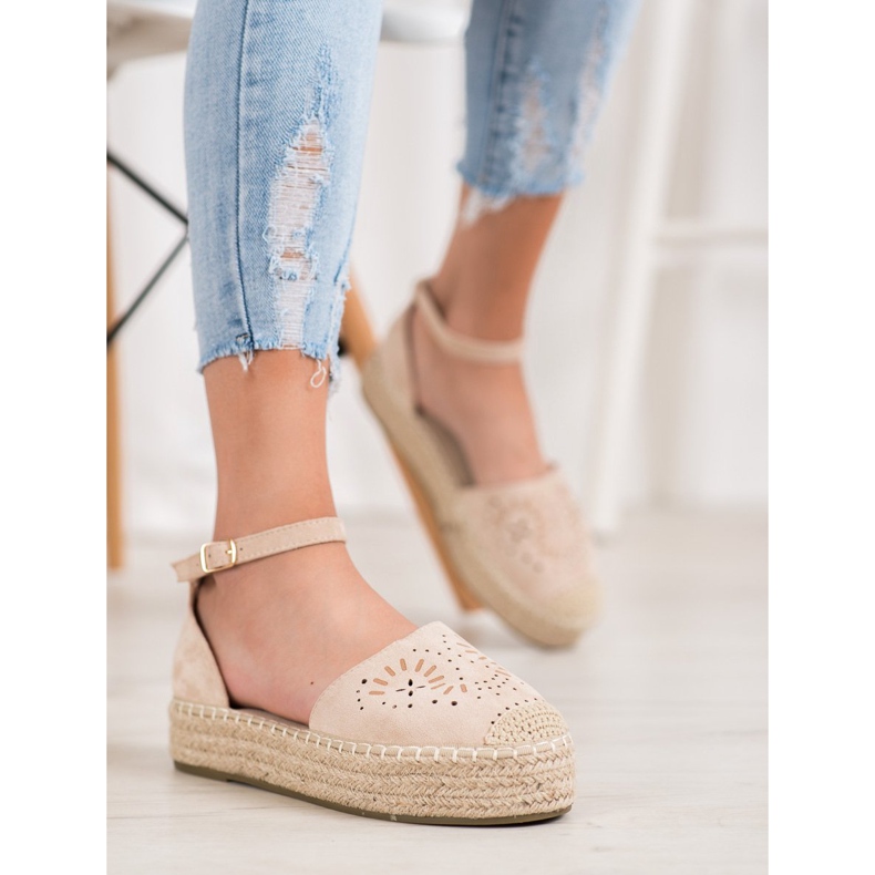 Seastar Avoimet espadrillit alustalla beige 2