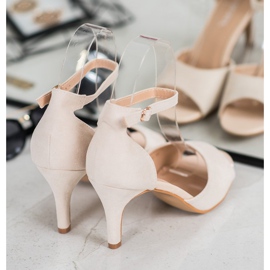 Tyylikkäät Open Toe VINCEZA -pumput beige 2