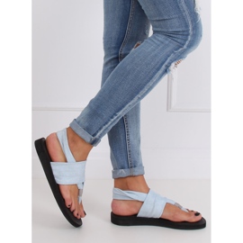 Sininen DD82P Siniset varvastossut, puuvillaa 1