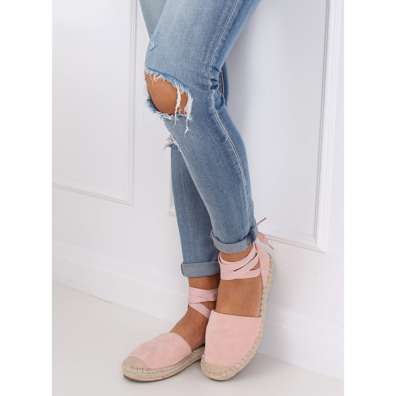 Vaaleanpunaiset naisten espadrillit LL-230P Vaaleanpunainen 2