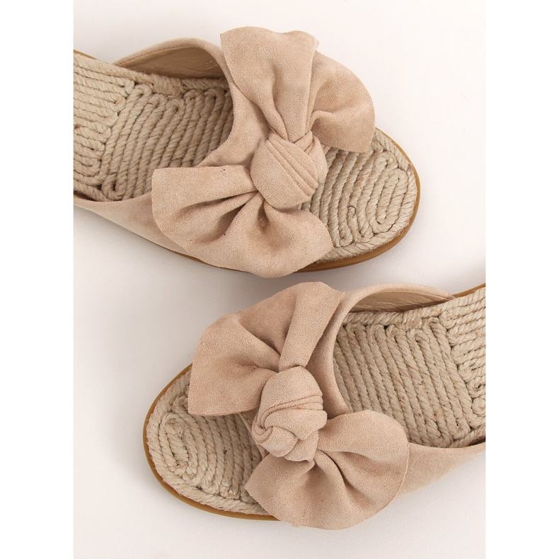 Beige espadrilles naisten beige tossut YT-98 Beige 1