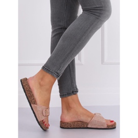 Scholka-tossut vaaleanpunaisilla kivillä L-1032 Pinkki vaaleanpunainen 1