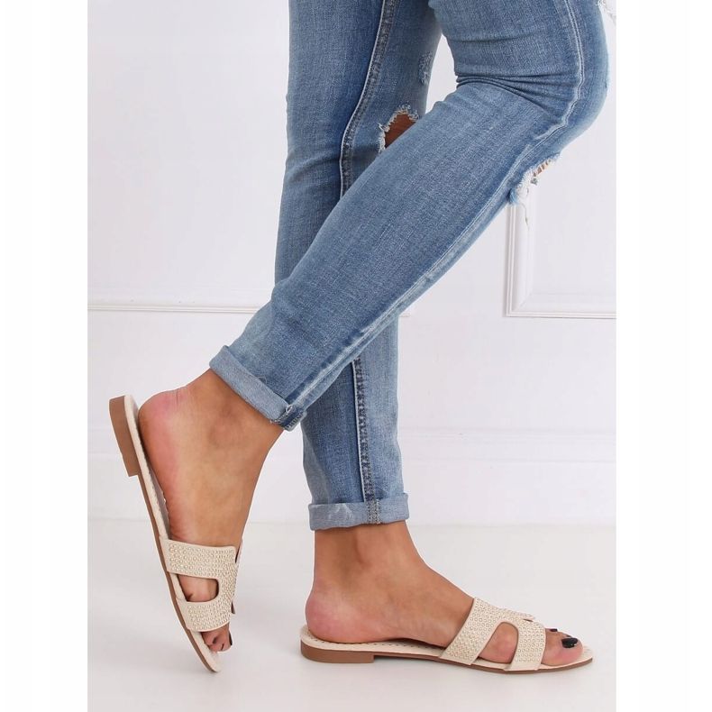 Naisten beige tossut Q-88 Beige 2