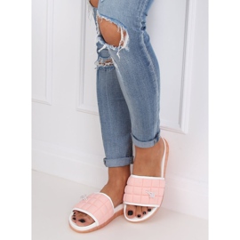 Vaaleanpunaiset naisten vaaleanpunaiset tossut G-338 Pink vaaleanpunainen 1