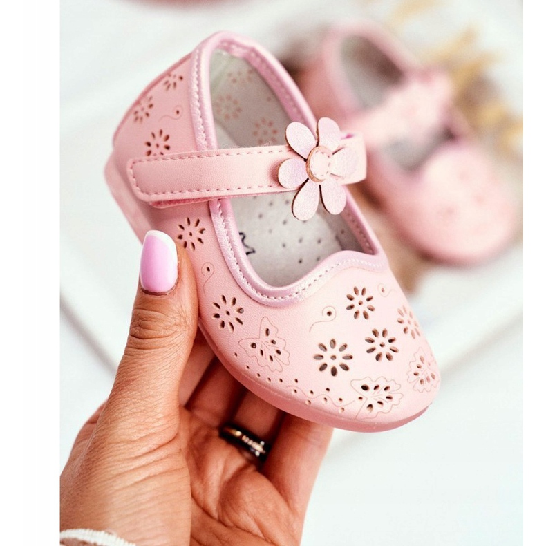 Apawwa Lasten ballerinat tarranauhalla, vaaleanpunainen 1