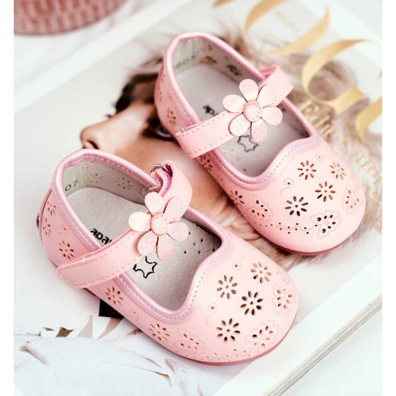 Apawwa Lasten ballerinat tarranauhalla, vaaleanpunainen 2