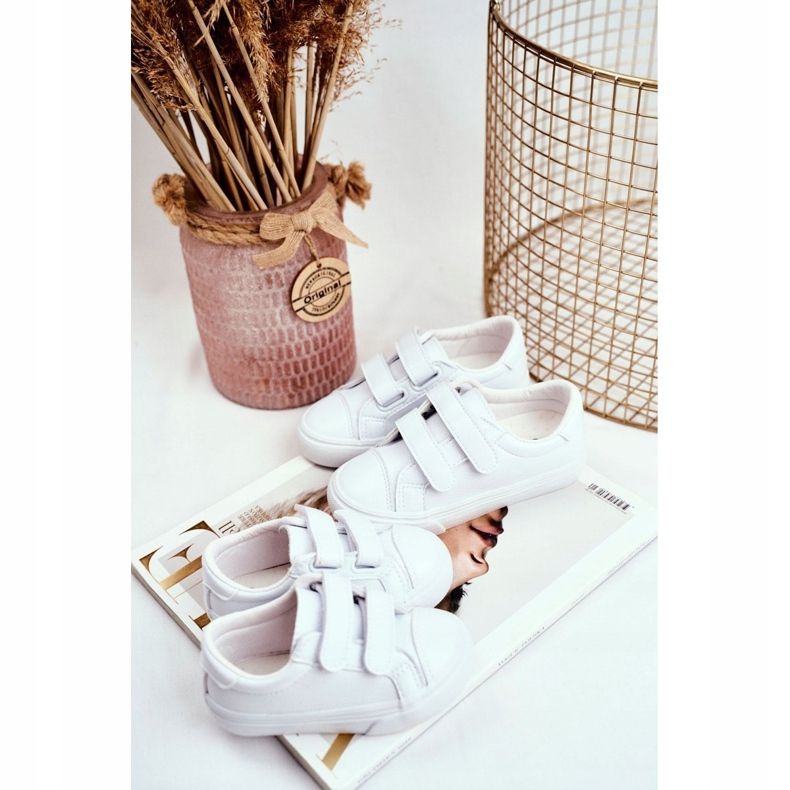 Apawwa Valkoiset Pergomo Velcro lasten lenkkarit valkoinen 2