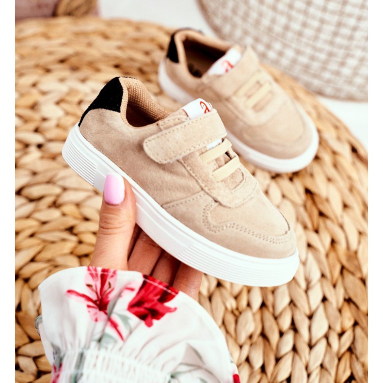 Apawwa Urheilulliset lasten kengät, joissa tarranauha Beige Albatros 2