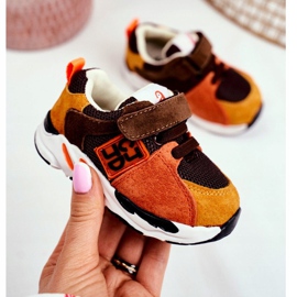 Apawwa Urheilulliset lasten kengät, joissa tarranauha ruskea Jonaba oranssi monivärinen keltainen 2