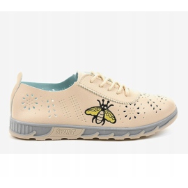 Beige avoimet lenkkarit, joissa on JH81171-2-painatus 2