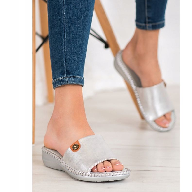 J. Star Rento Eco -nahkatossut harmaa 2